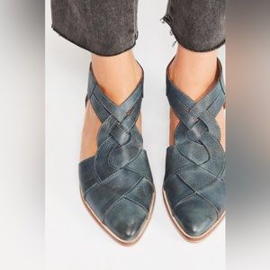 Free People Wanderlust Braided Leather Flats